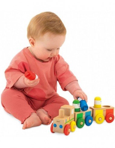 Medinis traukinys Shape Sorter Train,...