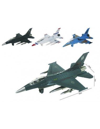 Lektuvas metalinis 20cm Fighter