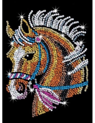 Rinkinys kūrybai SEQUIN BLUE Arklys,...