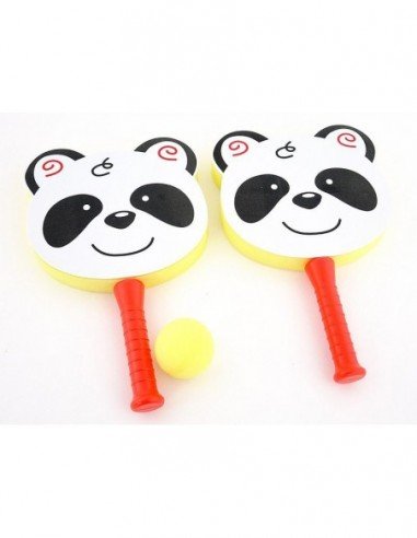 Minkštos raketės su kamuoliuku Panda