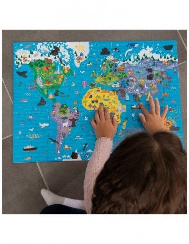 Dėlionė MAGIC WORLD MAP, su termo...