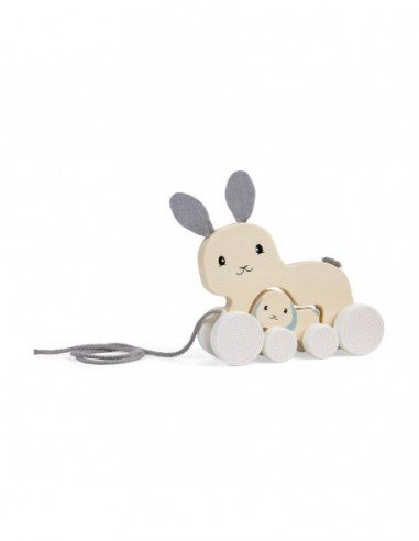 Traukiamas medinis žaislas triušis...