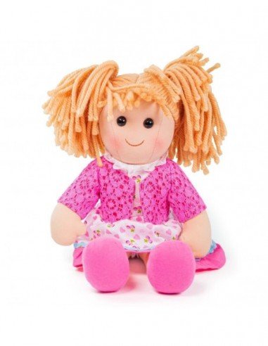 Lėlė minkšta nurengiama 38cm