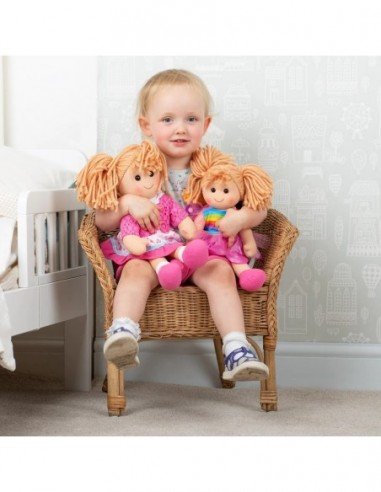 Lėlė minkšta nurengiama 38cm