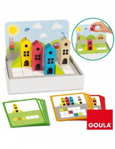 Žaidimas LOGIC CITY, 14 medinių det.,...