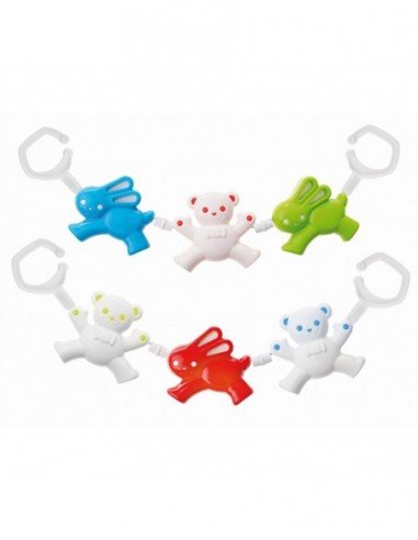 Barškutis ant vežimėlio meška/zuikis