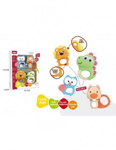 Barškučių rinkinys 4 vnt., 24x20cm, 0...