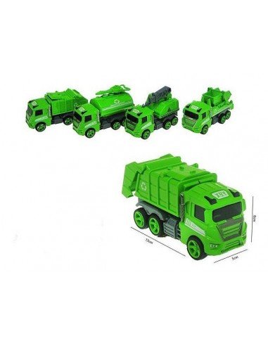 Mašina šiukšliavežė metalinė, 13 cm