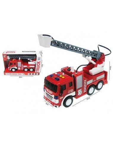 Mašina gaisrinė 28cm su šviesa ir...
