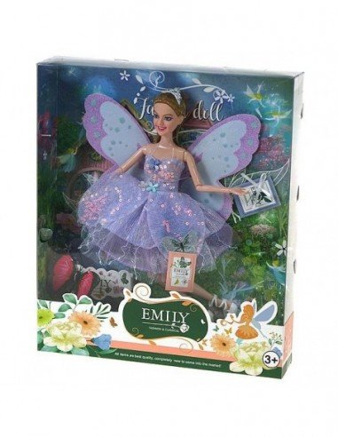 Lėlė 29cm Fėja, su sparnais