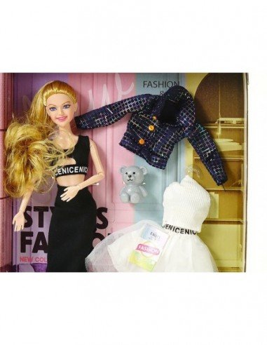 Lėlė 29cm STYLES FASHION, su rūbais