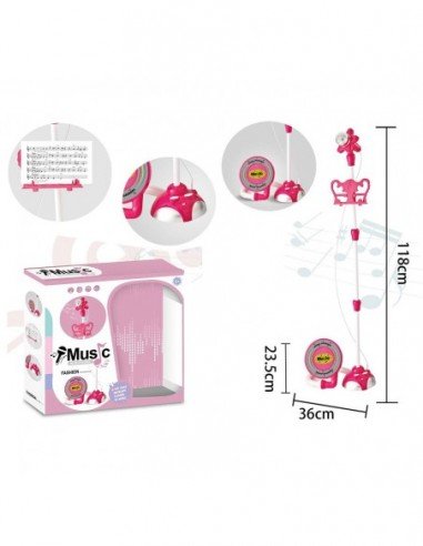 Mikrofonas karaokė su stovu,...