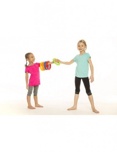 Guminis žiedas RINGO, 17 cm, raudonas