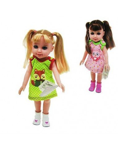 Lėlė 30cm su vasarine suknele