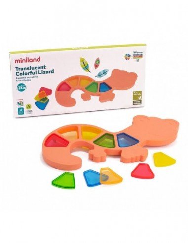Rinkinys TRANSLUCENT COLORFUL LIZARD,...