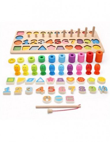 Magnetinė medinė dėlionė MONTESSORI...