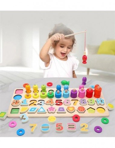 Magnetinė medinė dėlionė MONTESSORI...