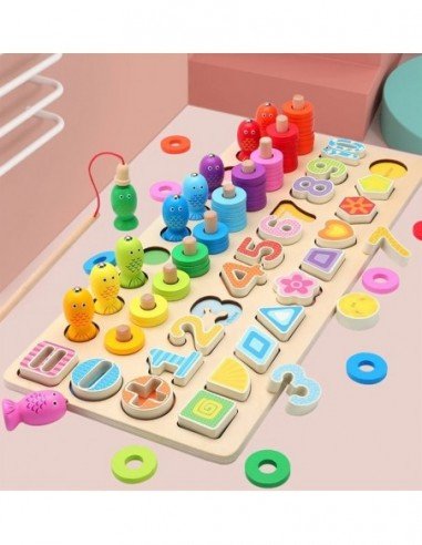 Magnetinė medinė dėlionė MONTESSORI...