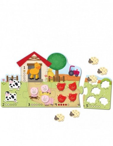 Dėlionė skaičiavimui iki 5, 6 det. +...