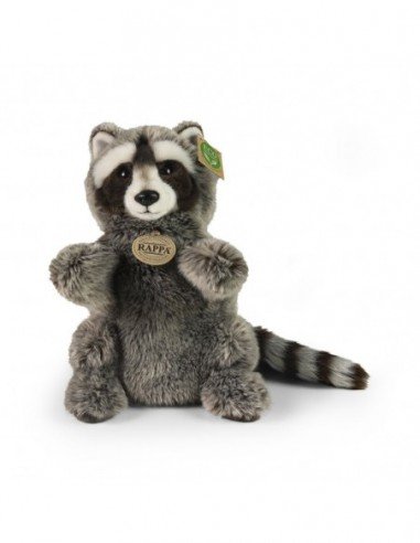 Pliušinis meškėnas ant rankos 28cm