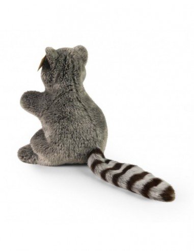 Pliušinis meškėnas ant rankos 28cm