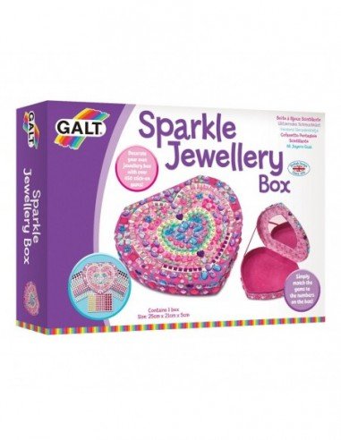 Rinkinys SPARKLE JEWELLERY BOX, Galt