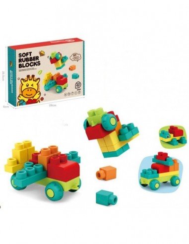 Konstruktorius 22 det., minkštos...