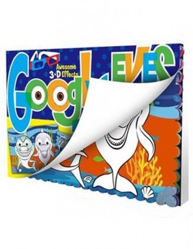 Knygutė daugkartinė spalvinimui su 3D...