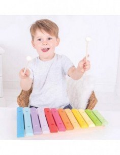 Ksilofonas medinis 34cm, 3m.+ 2