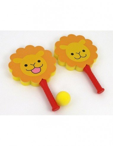 Minkštos raketės su kamuoliuku Liūtas