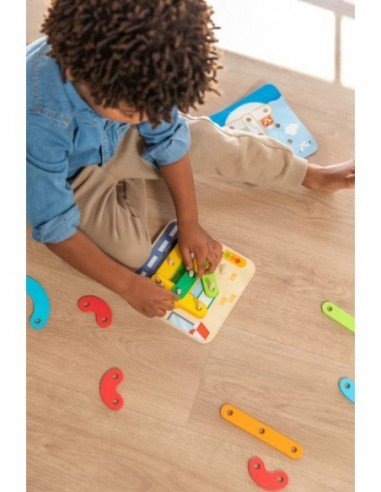 Medinis žaislas rūšiavimui Spalvos ir...