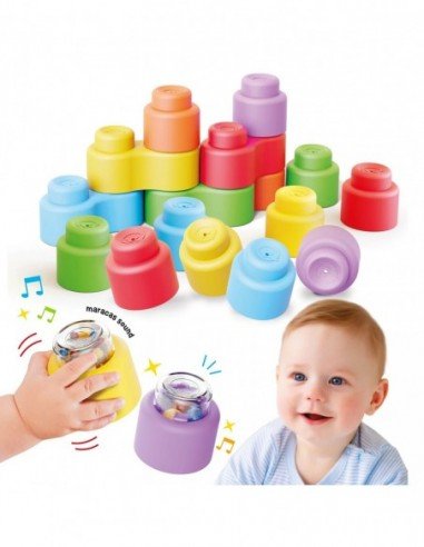 Minkštos kaladėlės su garsais, 18...