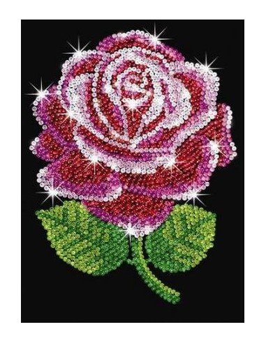 Rinkinys kūrybai SEQUIN BLUE rožė, 8m.+