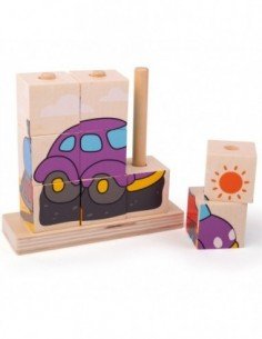 Medinės kaladėlės-dėlionė... 2