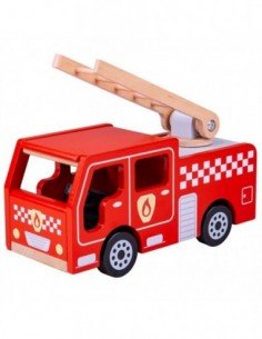 Medinė gaisrininkų mašina...