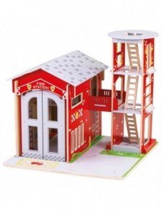 Medinė gaisrininkų stotis,...