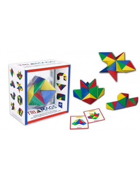 Magnetinis žaidimas-konstruktorius erdviniam mastymui Tri Mags, 24 det., 4-8m.
