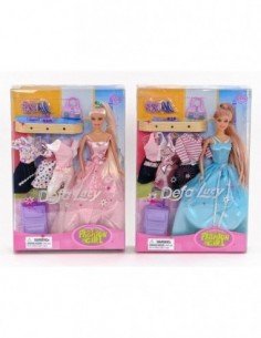 Lėlė 29 cm su suknelėmis