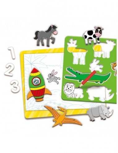 Rinkinys magnetinių trafaretų, 4vnt....