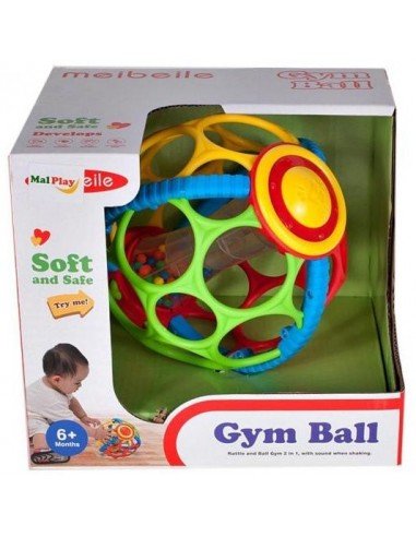 Minkštas kamuolys-barškutis 16cm, 6...