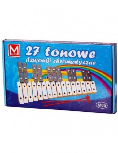 Metalofonas chromatinis 27 tonų, 38cm