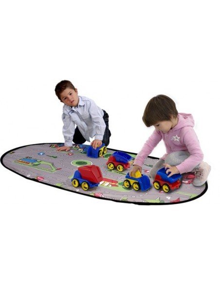 Mašinų rinkinys  iš lankstaus plastiko , 6vnt. 18cm, 12 mėn.+