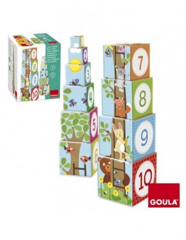 Piramidė su skaičiais 10 det, 85 cm