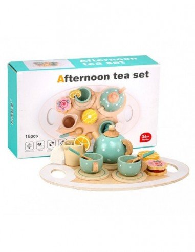 Medinis arbatos rinkinys, 15 elementų