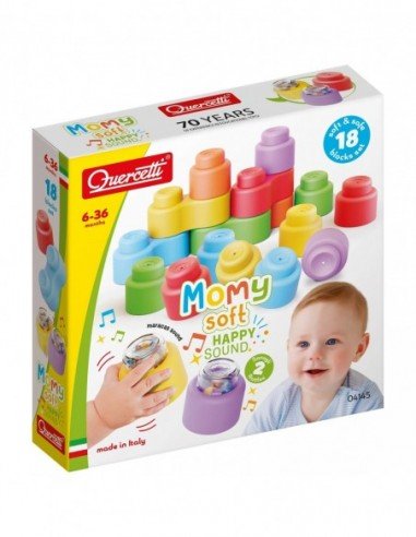 Minkštos kaladėlės su garsais, 18 det., 6 mėn.+