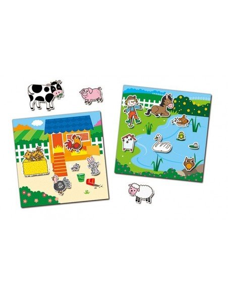 Knygutė Kaimas su daugkartinio naudojimo lipdukais REUSABLE STICKER BOOK FARM, Galt