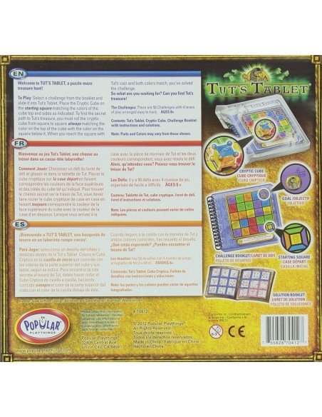 Žaidimas-galvosukis Tut's Tablet, 50 užduotėlių nuo paprastų iki sudetingų,  8m.+