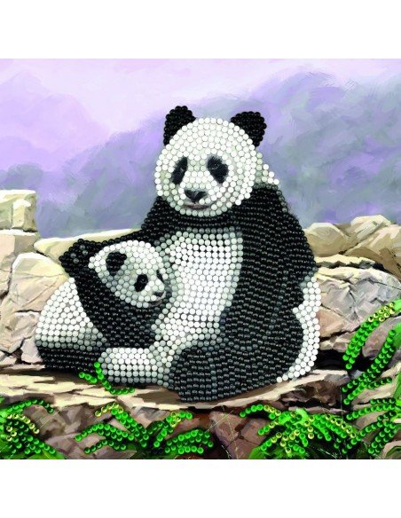 Rinkinys CRYSTAL ART Panda, 8m.+, formatas 18x18cm