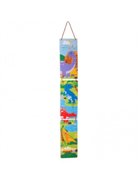 Medinis ūgio matuoklis-dinozaurai 80-150cm (120x89x1.3cm), 3m.+