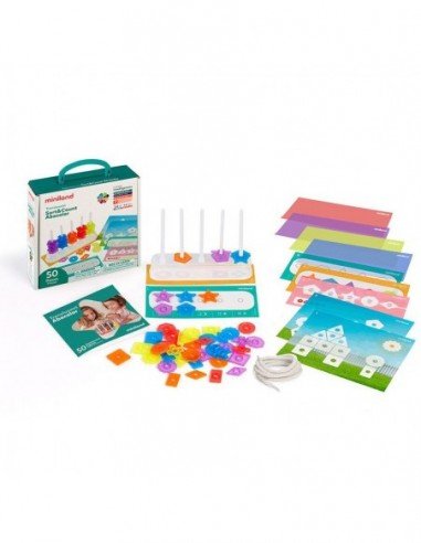 Rinkinys ABACOLOR SORT&COUNT, 50 skaidriu...